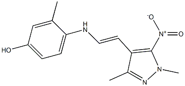 4-{[2-(1,3-dimethyl-5-nitro-1H-pyrazol-4-yl)vinyl]amino}-3-methylbenzenol