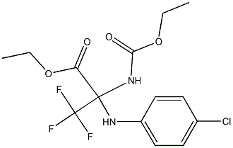 ethyl 2-(4-chloroanilino)-2-[(ethoxycarbonyl)amino]-3,3,3-trifluoropropanoate Structure