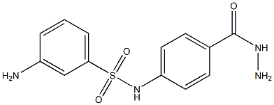 3-amino-N-[4-(hydrazinocarbonyl)phenyl]benzenesulfonamide Structure