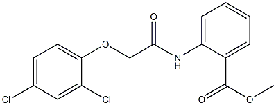 methyl 2-{[2-(2,4-dichlorophenoxy)acetyl]amino}benzoate Structure