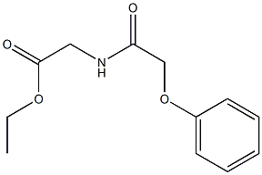 ethyl 2-[(2-phenoxyacetyl)amino]acetate Struktur