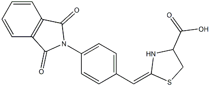 2-{(E)-[4-(1,3-dioxo-1,3-dihydro-2H-isoindol-2-yl)phenyl]methylidene}-1,3-thiazolane-4-carboxylic acid