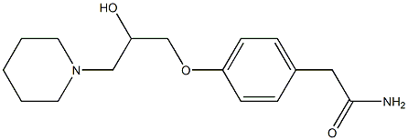 2-[4-(2-hydroxy-3-piperidinopropoxy)phenyl]acetamide