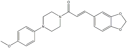 (E)-3-(1,3-benzodioxol-5-yl)-1-[4-(4-methoxyphenyl)piperazino]-2-propen-1-one