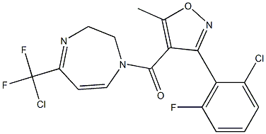 {5-[chloro(difluoro)methyl]-2,3-dihydro-1H-1,4-diazepin-1-yl}[3-(2-chloro-6-fluorophenyl)-5-methyl-4-isoxazolyl]methanone