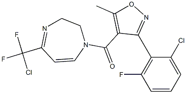 {5-[chloro(difluoro)methyl]-2,3-dihydro-1H-1,4-diazepin-1-yl}[3-(2-chloro-6-fluorophenyl)-5-methyl-4-isoxazolyl]methanone|