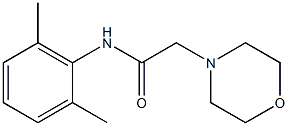 N1-(2,6-dimethylphenyl)-2-morpholinoacetamide Struktur