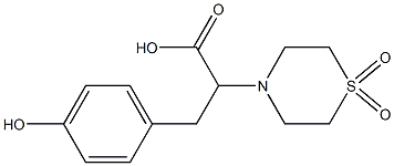 2-(1,1-dioxo-1lambda~6~,4-thiazinan-4-yl)-3-(4-hydroxyphenyl)propanoic acid