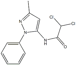 2,2-dichloro-N-(3-methyl-1-phenyl-1H-pyrazol-5-yl)acetamide Structure