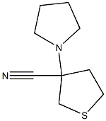 3-tetrahydro-1H-pyrrol-1-yltetrahydrothiophene-3-carbonitrile 化学構造式