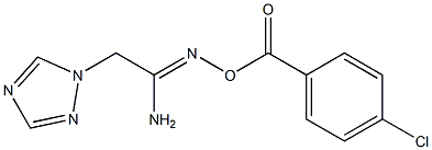 N'-[(4-chlorobenzoyl)oxy]-2-(1H-1,2,4-triazol-1-yl)ethanimidamide 结构式