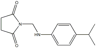 1-[(4-isopropylanilino)methyl]pyrrolidine-2,5-dione Structure