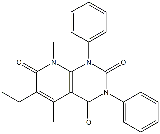 6-ethyl-5,8-dimethyl-1,3-diphenyl-1,2,3,4,7,8-hexahydropyrido[2,3-d]pyrimidine-2,4,7-trione