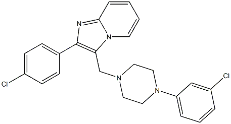 2-(4-chlorophenyl)-3-{[4-(3-chlorophenyl)piperazino]methyl}imidazo[1,2-a]pyridine|