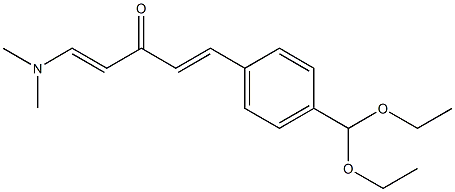 1-[4-(diethoxymethyl)phenyl]-5-(dimethylamino)-1,4-pentadien-3-one