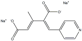 disodium 3-methyl-4-(pyridin-4-ylmethylene)pent-2-enedioate|