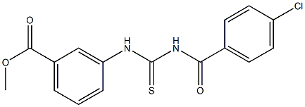  methyl 3-({[(4-chlorobenzoyl)amino]carbothioyl}amino)benzoate