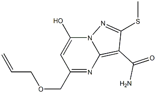 5-[(allyloxy)methyl]-7-hydroxy-2-(methylthio)pyrazolo[1,5-a]pyrimidine-3-carboxamide|