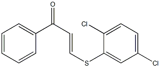 3-[(2,5-dichlorophenyl)thio]-1-phenylprop-2-en-1-one Structure