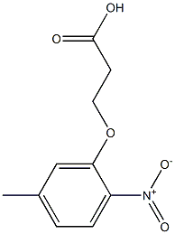 3-(5-methyl-2-nitrophenoxy)propanoic acid Struktur