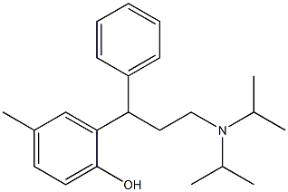 3-(2-Hydroxy-5-Methyl Phenyl)-N,N-Diisopropyl-3-Phenyl Propylamine Structure