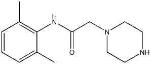 1-[N-(2,6-DIMETHYLPHENYL)CARBAMOYLMETHYL]PIPERAZIN 化学構造式