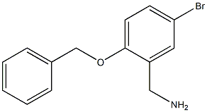 (2-(benzyloxy)-5-bromophenyl)methanamine 化学構造式