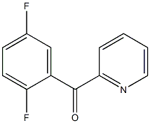 (2,5-difluorophenyl)(pyridin-2-yl)methanone 结构式