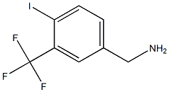 (3-(trifluoromethyl)-4-iodophenyl)methanamine 化学構造式