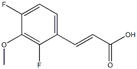 (E)-3-(2,4-difluoro-3-methoxyphenyl)acrylic acid Struktur