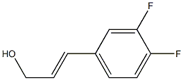 (E)-3-(3,4-difluorophenyl)prop-2-en-1-ol 结构式