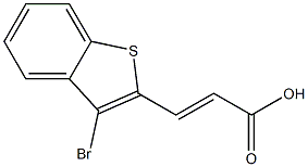 (E)-3-(3-bromobenzo[b]thiophen-2-yl)acrylic acid Structure