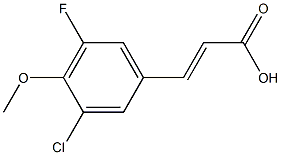 (E)-3-(3-chloro-5-fluoro-4-methoxyphenyl)acrylic acid