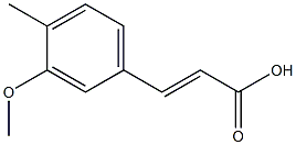 (E)-3-(3-methoxy-4-methylphenyl)acrylic acid Structure
