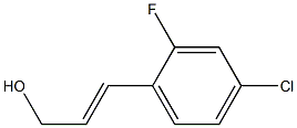 (E)-3-(4-chloro-2-fluorophenyl)prop-2-en-1-ol Struktur