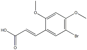 (E)-3-(5-bromo-2,4-dimethoxyphenyl)acrylic acid|