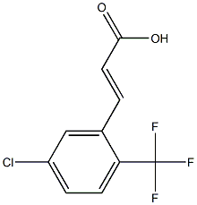 (E)-3-(5-chloro-2-(trifluoromethyl)phenyl)acrylic acid Struktur