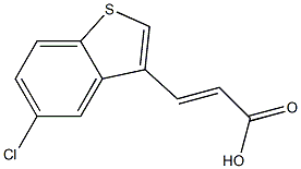 (E)-3-(5-chlorobenzo[b]thiophen-3-yl)acrylic acid Structure