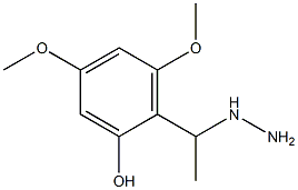  1-(1-(2-hydroxy-4,6-dimethoxyphenyl)ethyl)hydrazine