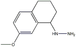 1-(1,2,3,4-tetrahydro-6-methoxynaphthalen-4-yl)hydrazine 化学構造式