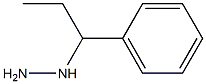 1-(1-phenylpropyl)hydrazine,,结构式
