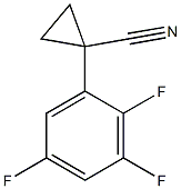 1-(2,3,5-trifluorophenyl)cyclopropanecarbonitrile Struktur