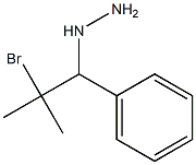 1-(2-bromo-2-methyl-1-phenylpropyl)hydrazine,,结构式