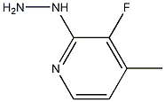 1-(3-fluoro-4-methylpyridin-2-yl)hydrazine Struktur