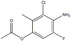 1-(4-Amino-3-chloro-5-fluoro-2-methyl-phenyl)-acetic acid Struktur