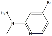 1-(4-bromopyridin-2-yl)-1-methylhydrazine,,结构式