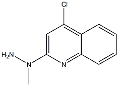 1-(4-chloroquinolin-2-yl)-1-methylhydrazine,,结构式
