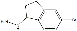 1-(5-bromo-2,3-dihydro-1H-inden-1-yl)hydrazine Struktur