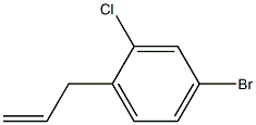 1-allyl-4-bromo-2-chlorobenzene,,结构式