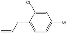 1-allyl-4-bromo-2-chlorobenzene Struktur